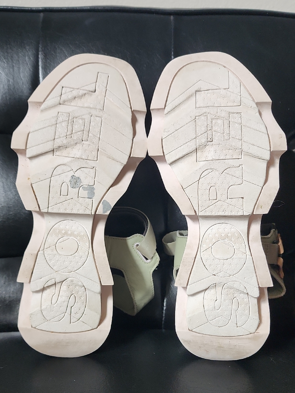 SOREL Kinetic Impact Y-Strap High Sandal Safari Sea Salt Koi Orange Platform 10 - Picture 11 of 13